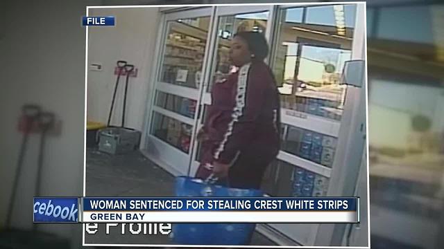 Woman sentenced for crest white strips theft