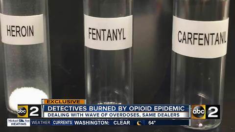 Deputies in Harford County Sheriff's Narcotics Unit burned by opioid epidemic