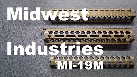 MIDWEST INDUSTRIES, AR-15/M16 TWO PIECE DROP-IN HANDGUARD, M-LOK. Rifle Length, MI-19M
