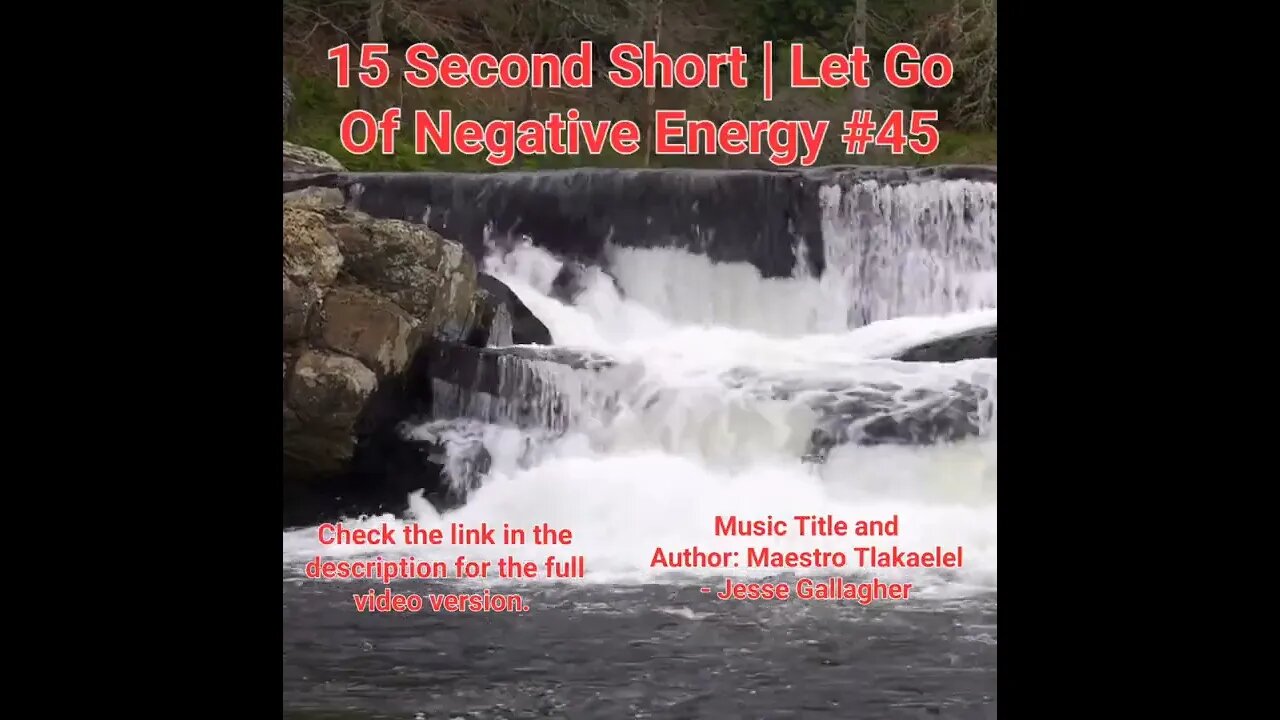 15 Second Short Of Let Go Of Negative Energy | #meditation #shorts #shortsvideo #waterfall #45