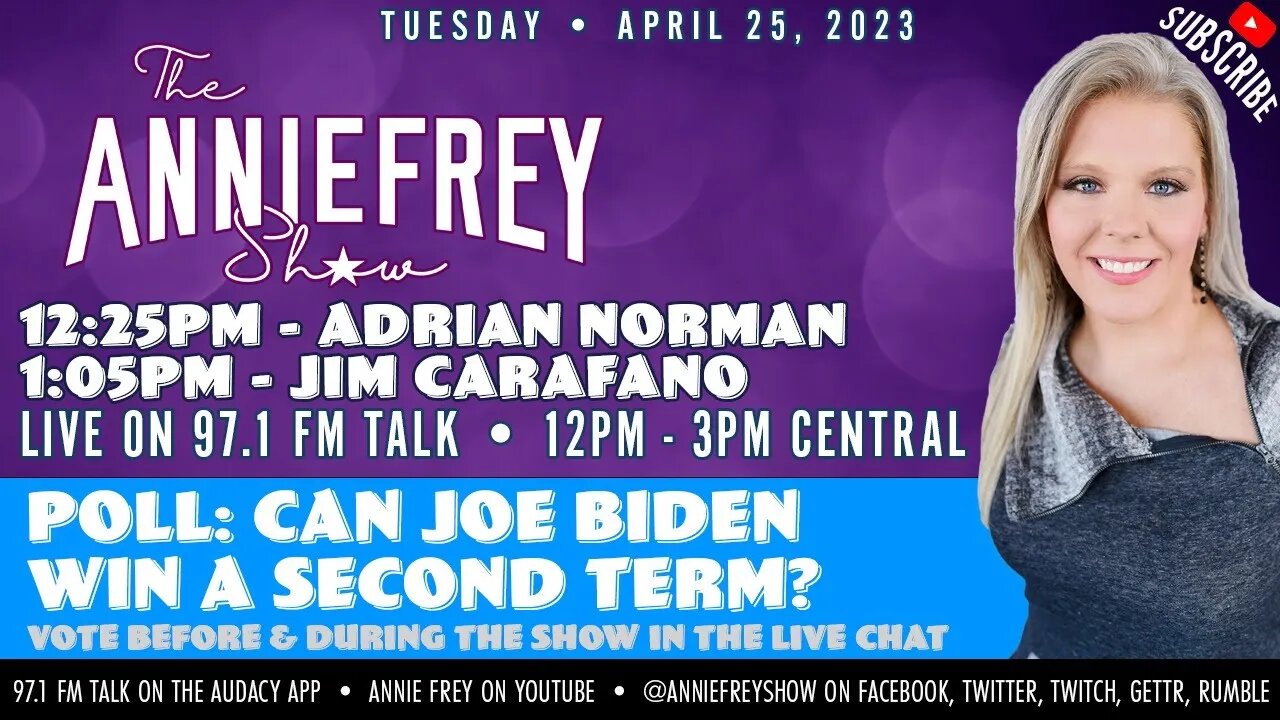 TUESDAY: Joe Biden is Running, Sudan Conflict, Socialism • Annie Frey Show 4/25/23