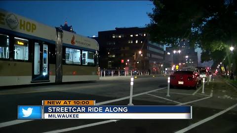 Milwaukee Hop officials lead bike ride down the rails