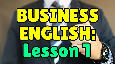 Business English Course - Lesson 1 - Essential Job Vocabulary