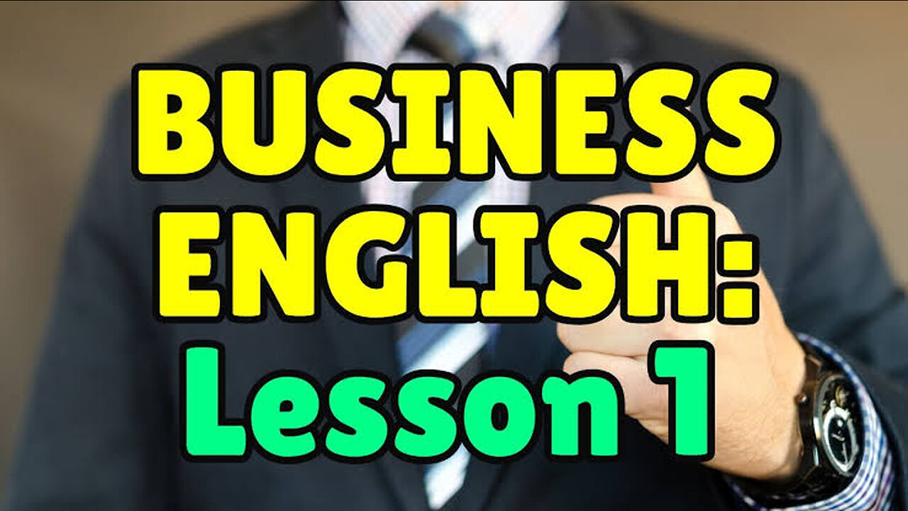 Business English Course - Lesson 1 - Essential Job Vocabulary