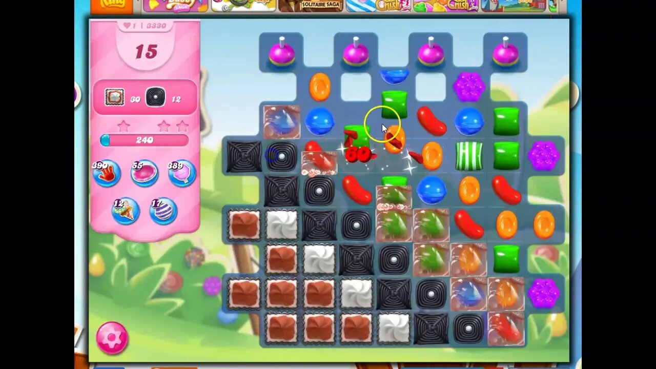 Candy Crush Level 3330 Talkthrough, 18 Moves 0 Boosters
