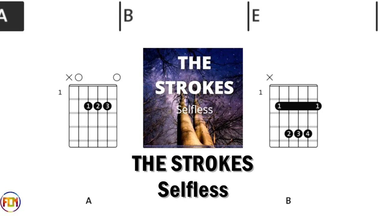 THE STROKES Selfless FCN GUITAR CHORDS & LYRICS