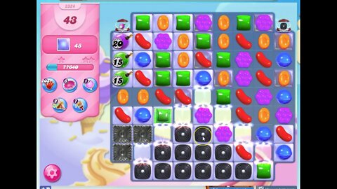 Candy Crush Level 2324 Audio Talkthrough, 2 Stars 0 Boosters