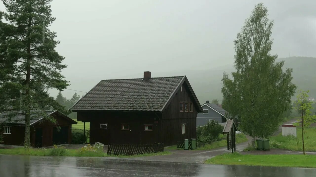 Nordic Heavy Rain, Thunder Sounds for Deep Sleep, Study, Relaxation