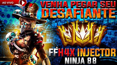 FFH4X ATUALIZADO 🔥UPANDO INSCRITO PARA MESTRE 🔥 AIM KILL VAPO 🔥 LIVE FREE FIRE 🔥