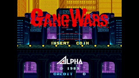 Gang Wars Arcade Game, Alpha Denshi Corporation 1989, playthrough