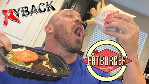 Fat Burgers Veggie Burger Food Review Mukbang Cheat Meal - Ryback Its Feeding Time