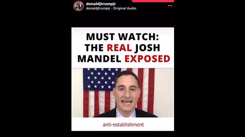 Donald Trump Jr. exposing Josh Mandel on instagram today??? Rino?