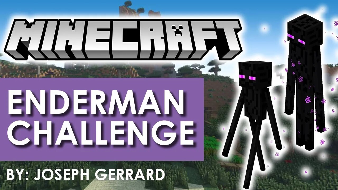 MINECRAFT - ENDERMAN CHALLENGE, Defeat Enderman with YOUR NEW KICK, AXE KICK. MINECRAFT KARATE CLASS