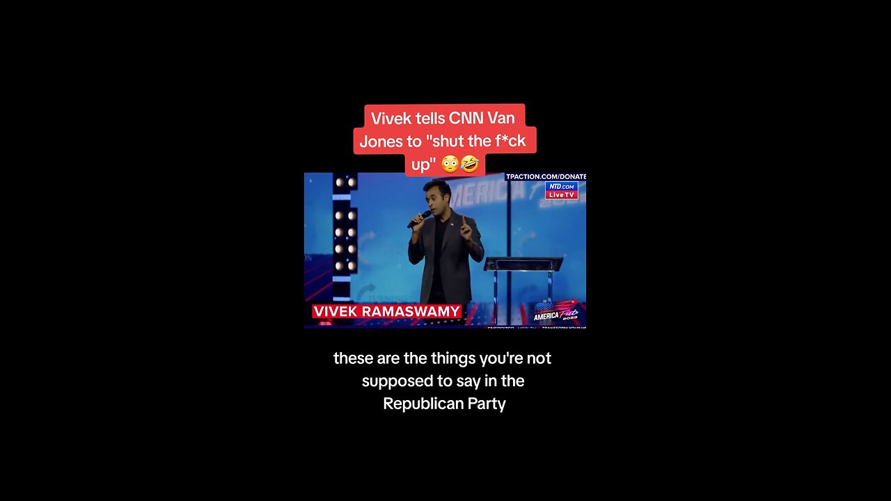Vivek Ramaswamy Tells CNNs Van Jones to STFU!