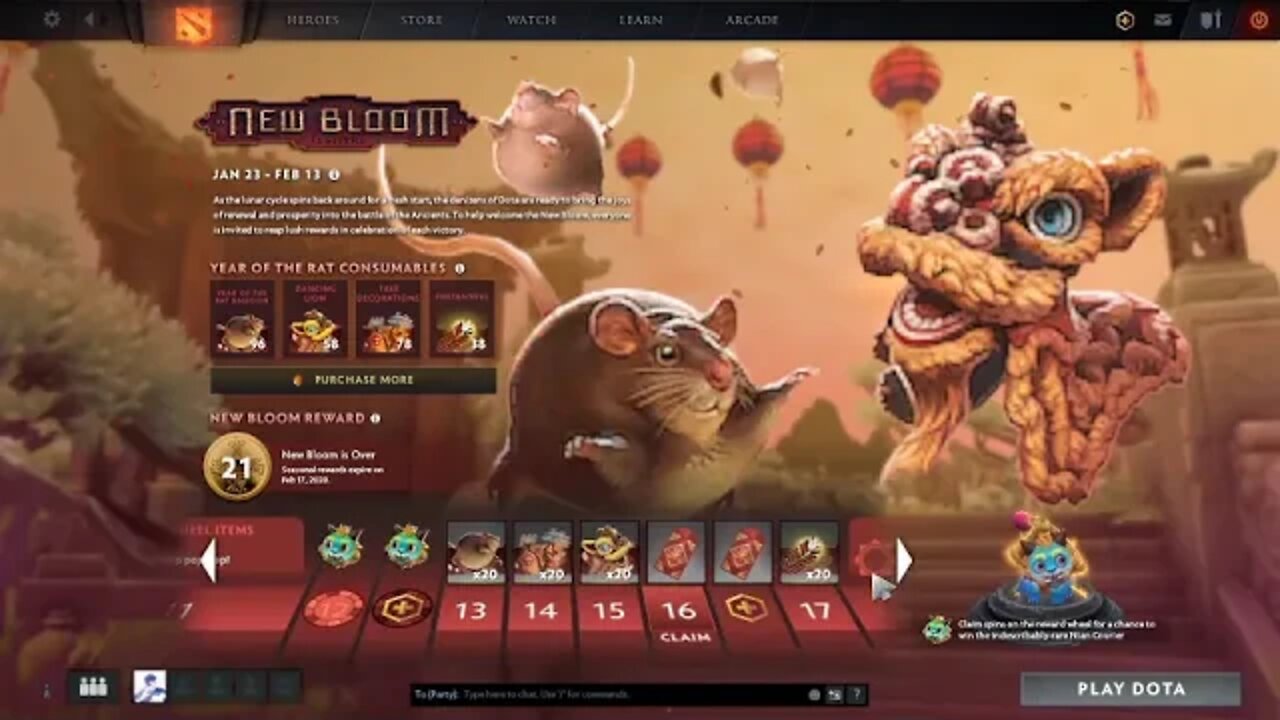 Dota 2 New Bloom 2020 Sent 3X Ang Pao!!!