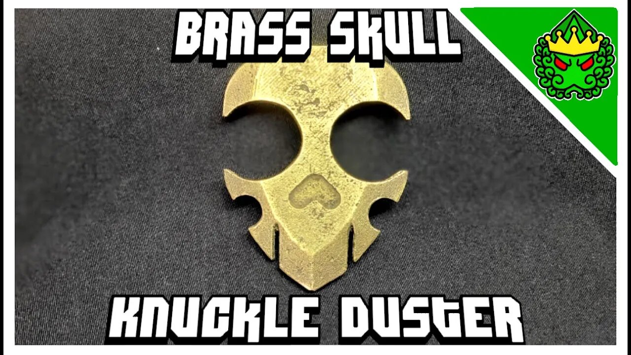 Skull Knuckle Duster--Melting Scrap Brass For Sand Casting!