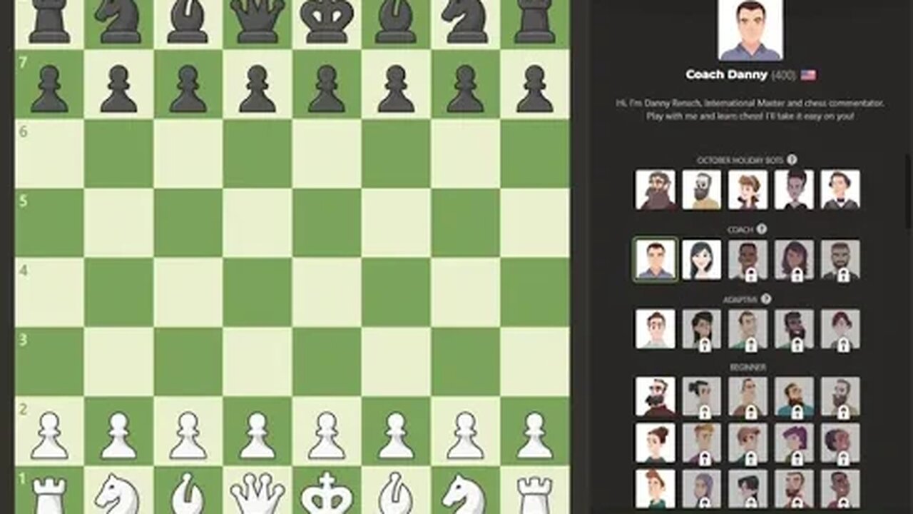 Chess.com me vs Coach Danny(400)