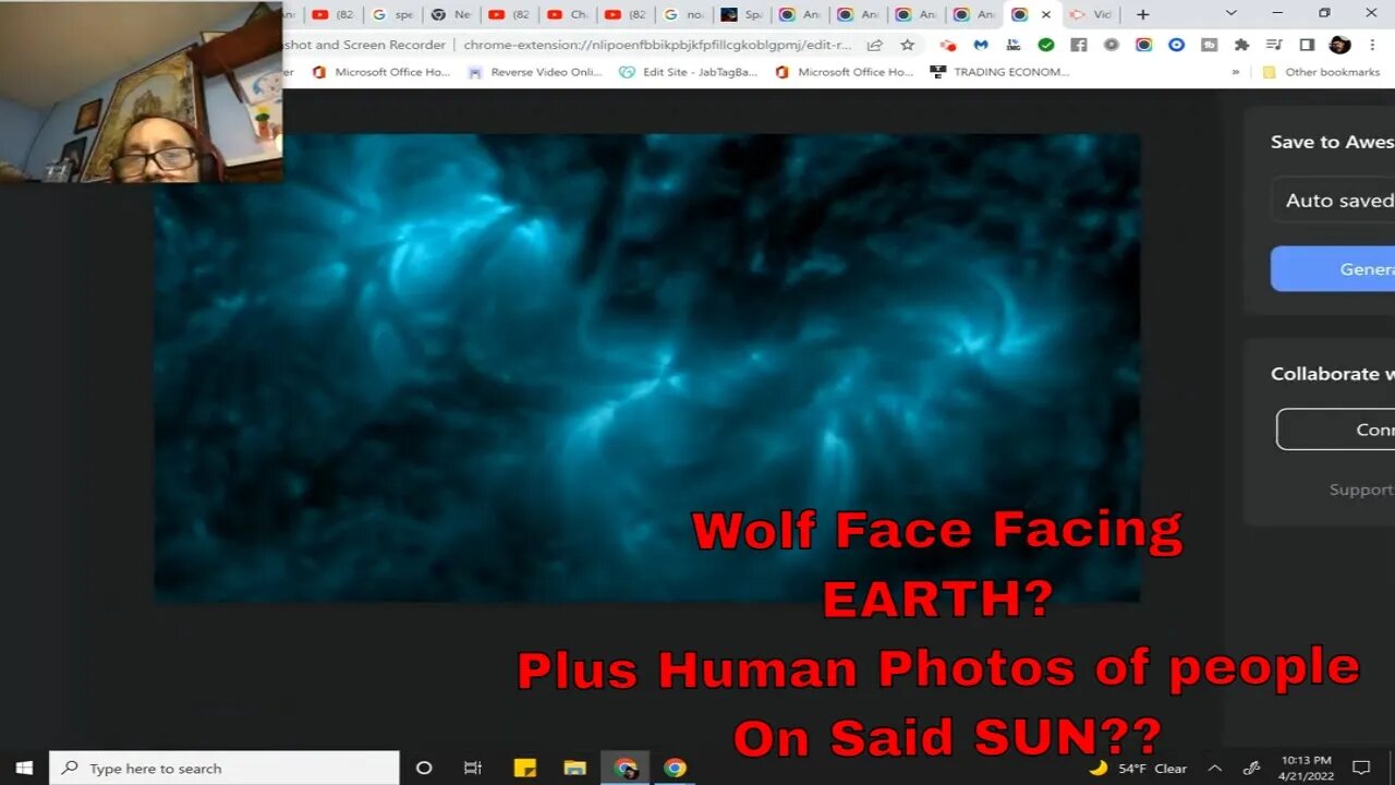 Looks like photos of humans on the #SUN - Pattern People WATCH THIS!! Godspeed Apr 21, 2022 10:20 PM