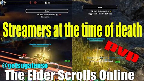 Streamers na hora da morte PvP Elder Scrolls Online