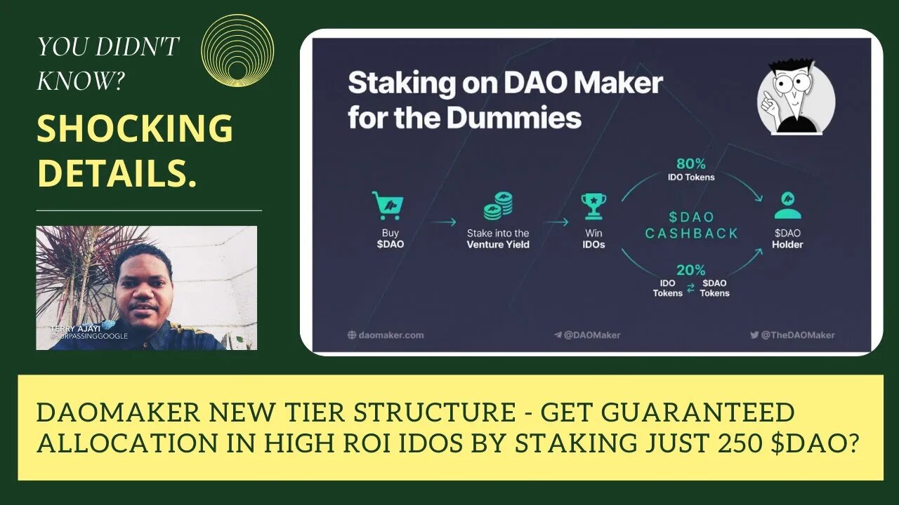 DAOmaker New Tier Structure - Get Guaranteed Allocation In High ROI IDOs By Staking Just 250 $DAO?