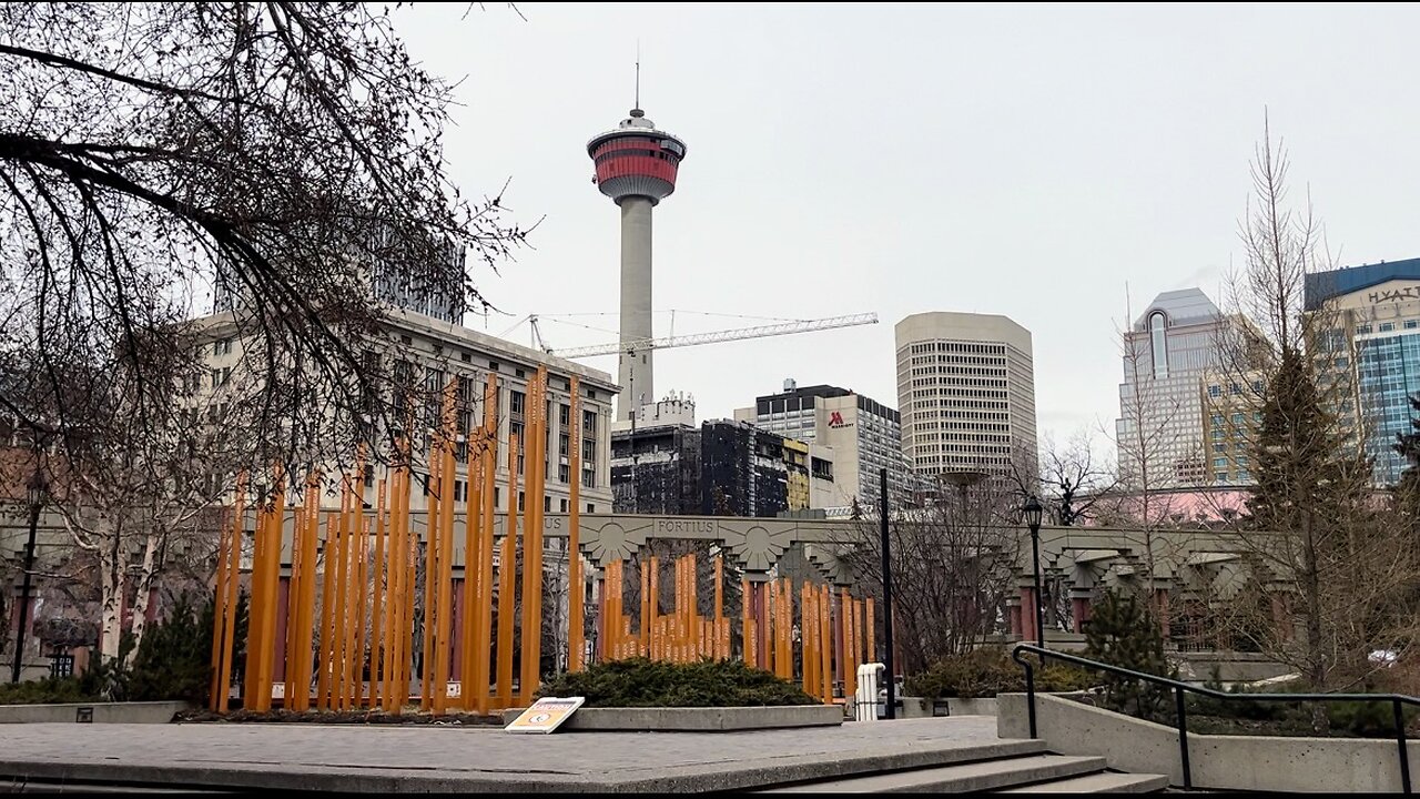 (Olympic Plaza ) Downtown Calgary