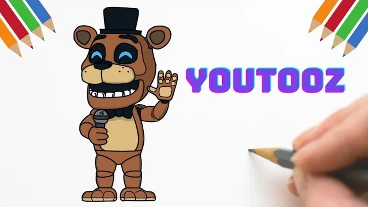 Como Desenhar FREDDY FNAF/ YOUTOOZ #fnaf #fivenightsatfreddys #youtooz #halloween