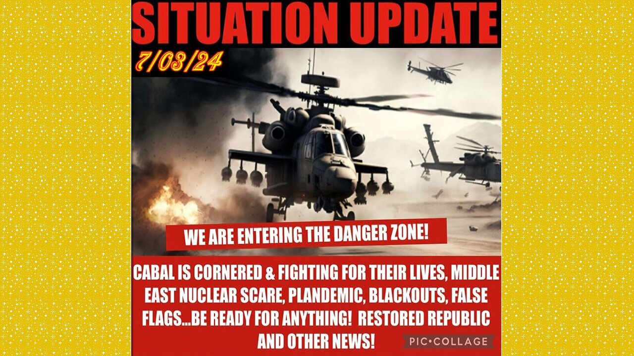 SITUATION UPDATE 7/3/24 - Trump & Biden Debate, Israel & Hezbollah, Gcr/Restored Republic