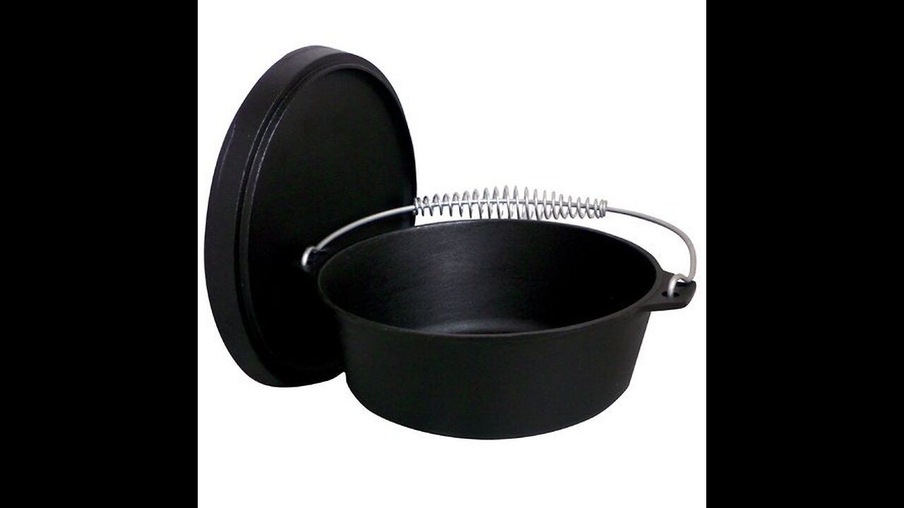 Keleday Dutch Oven 8 Quart Cast Iron Dutch Oven with Lid for Outdoors and Indoor Use Pre-Season...