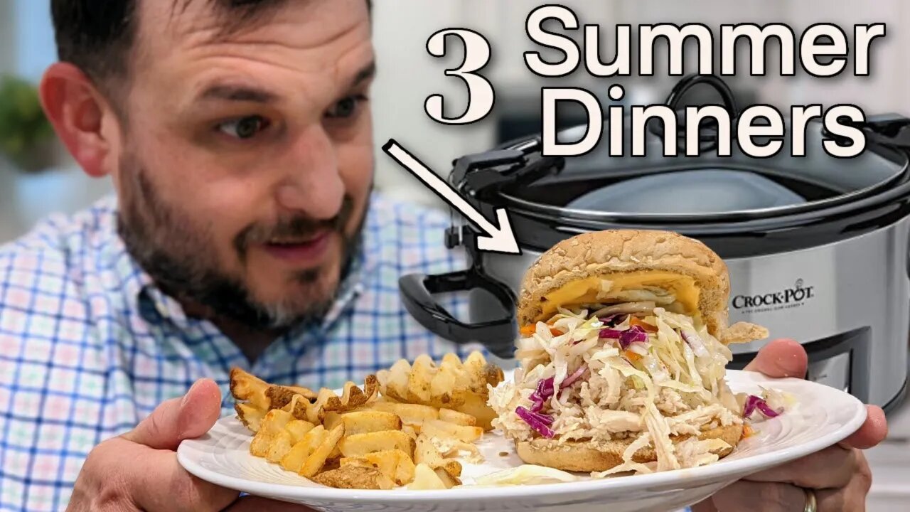 3 CROCKPOT SUMMER DINNERS THAT WON'T HEAT UP YOUR KITCHEN! | NO. 131