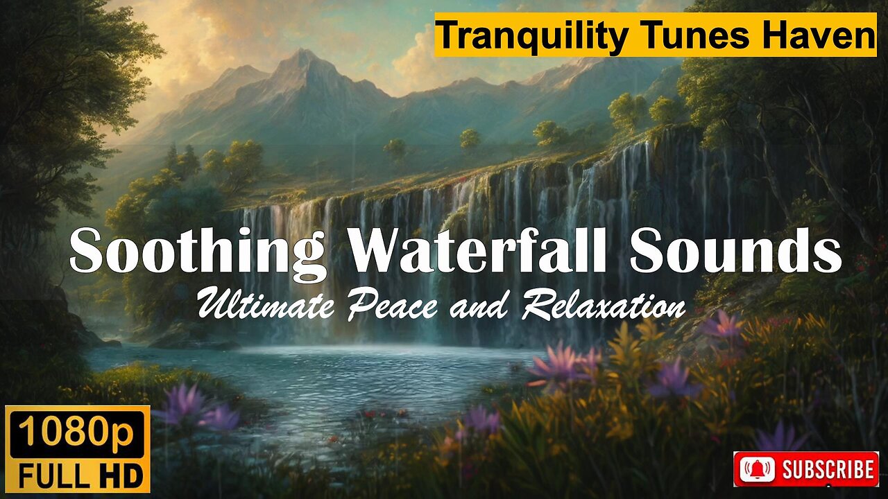 🌊✨ Soothing Waterfall Sounds with Relaxing Music | Ultimate Peace and Relaxation ✨🌊