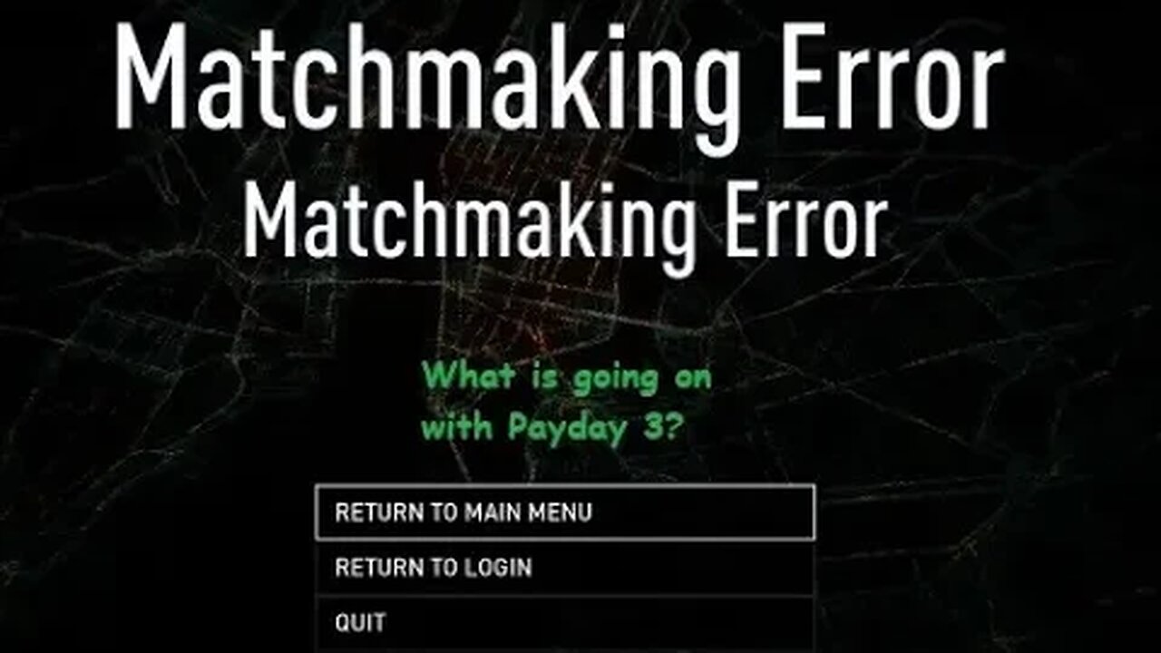 It looks like the release, of Payday 3 is unplayable online.