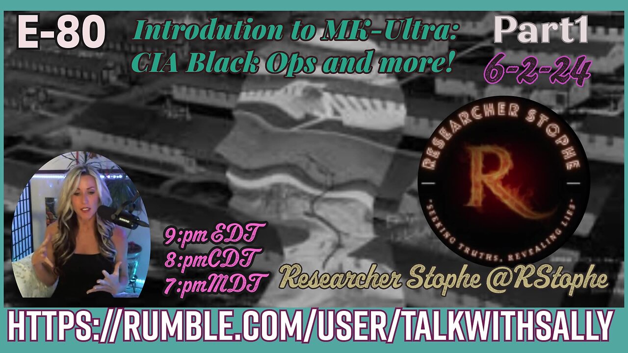 Introduction to MK-ULTRA: CIA Black Ops and more! 06-02-24 (9pmET/8pmCT/7pmMT)