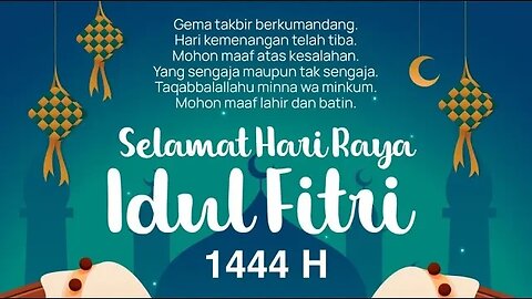 Selamat menyambut hari kemenangan 1 Syawal 1444 H 2023