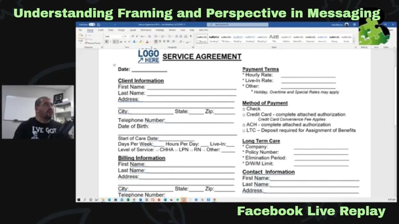 Understanding Framing and Perspective in Messaging - Facebook Live Replay