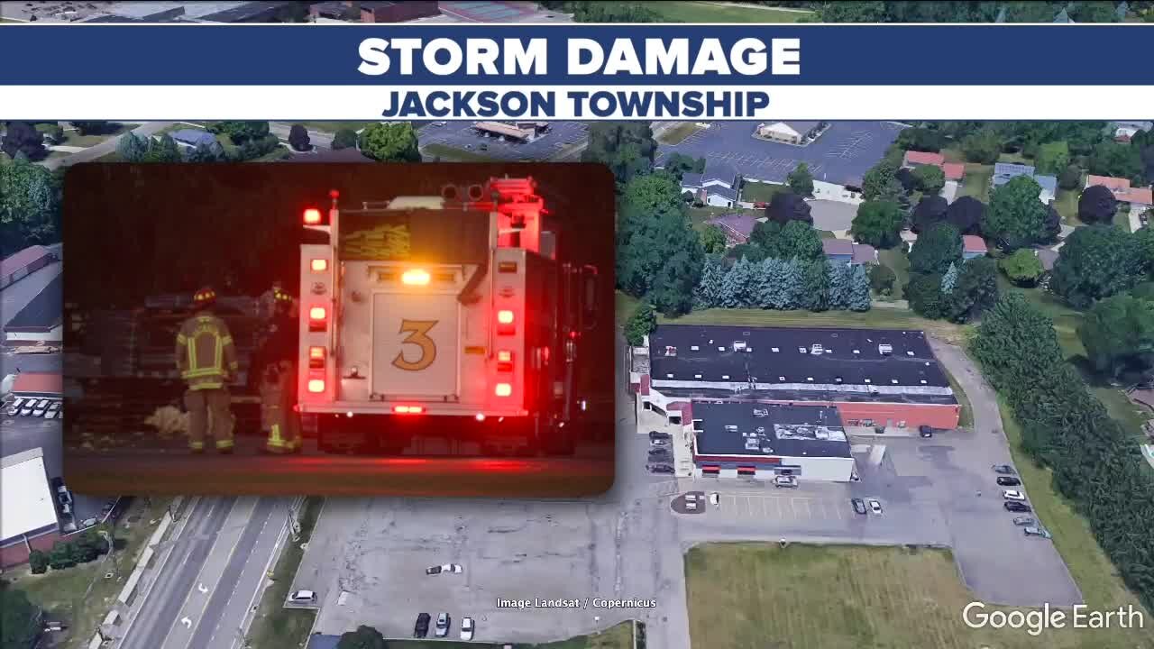 Storms leave path of damage in Jackson Township