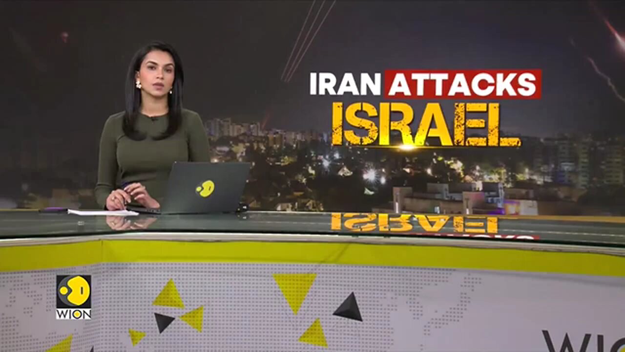 Iran Attacks Israel: Lights streak across the sky as Iran's drones are intercepted over Tel Aviv