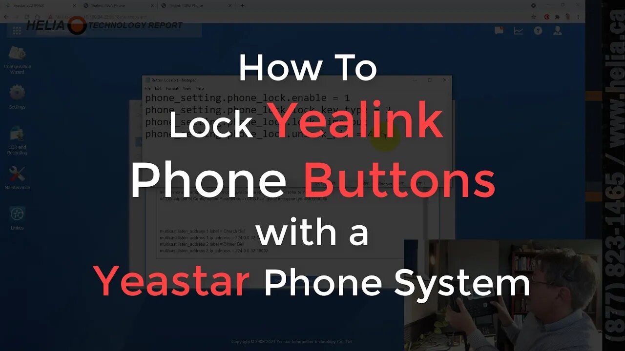 How To Lock Yealink Phone Buttons on a Yeastar Phone System