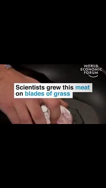 From Lab to Our Plate - World Economic Forum (WEF) Advert about Lab Grown Meat