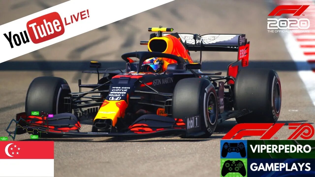 [LIVE] F1 2020 | Singapore Grand Prix | Alex Albon | Red Bull Racing | Full Race (25%)