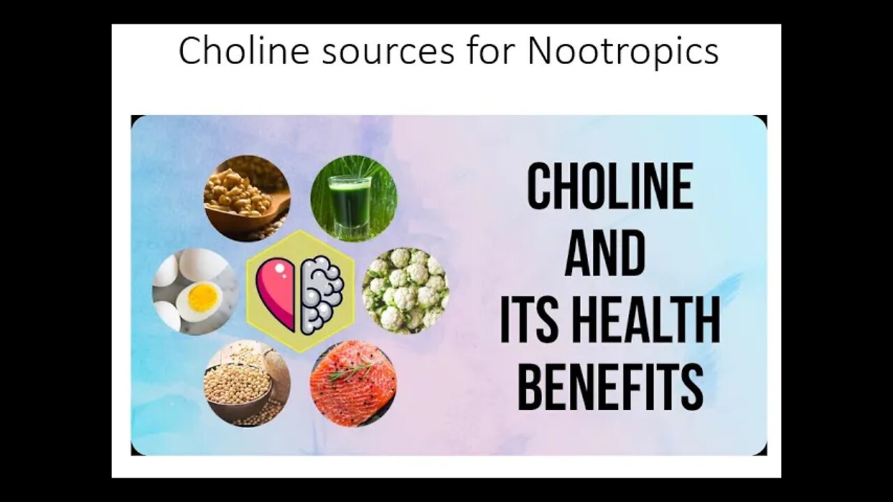 Choline sources for nootropics