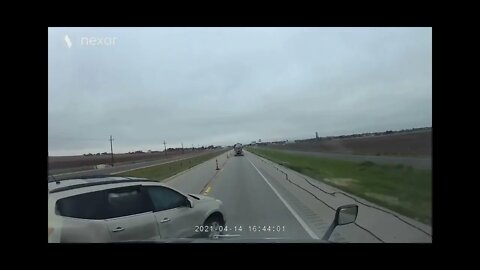 Stupid Chevy Equinox Driver Collides with Semi Truck 😮 #dashcam