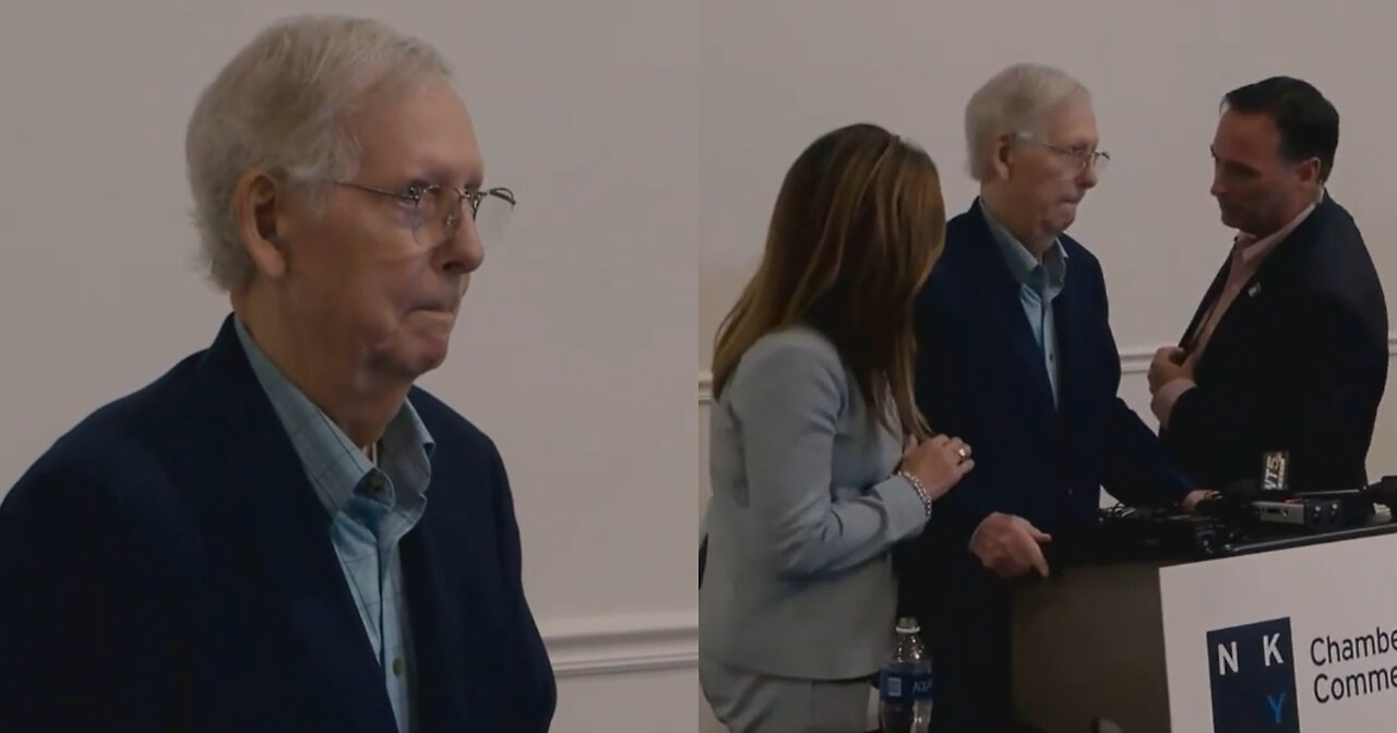 Mitch McConnell Freezes Up Again During Kentucky News Conference