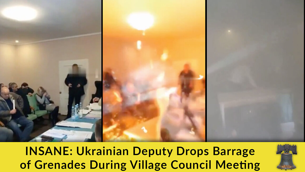 INSANE: Ukrainian Deputy Drops Barrage of Grenades During Village Council Meeting