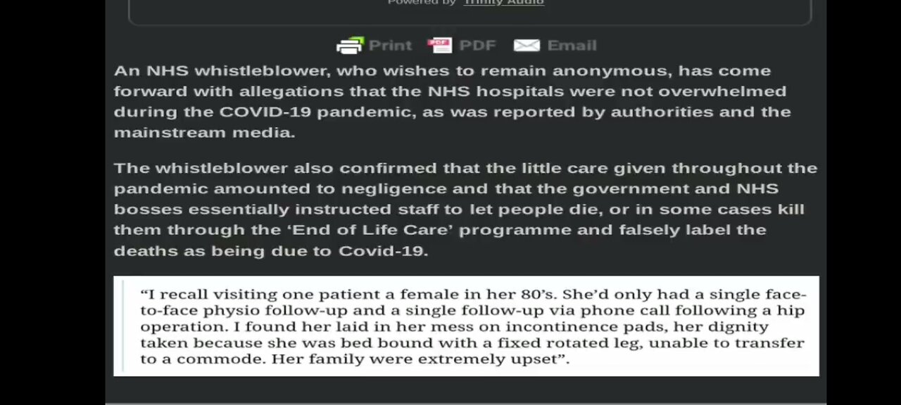 NATIONAL HEALTH SERVICE WHISTLEBLOWER