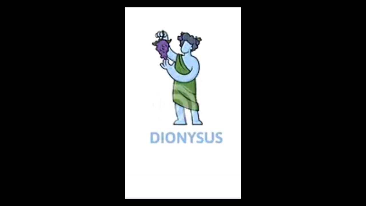 Dionysus blue pagan false god of wine, festivity, and pleasure at the Olympics opening mocked God