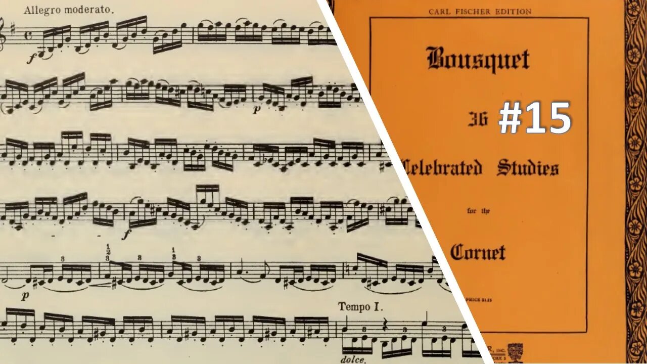 🎺🎺🎺 [TRUMPET ETUDE] BOUSQUET 36 Celebrated Studies for the Cornet - #15 por Helder Passinho Jr.