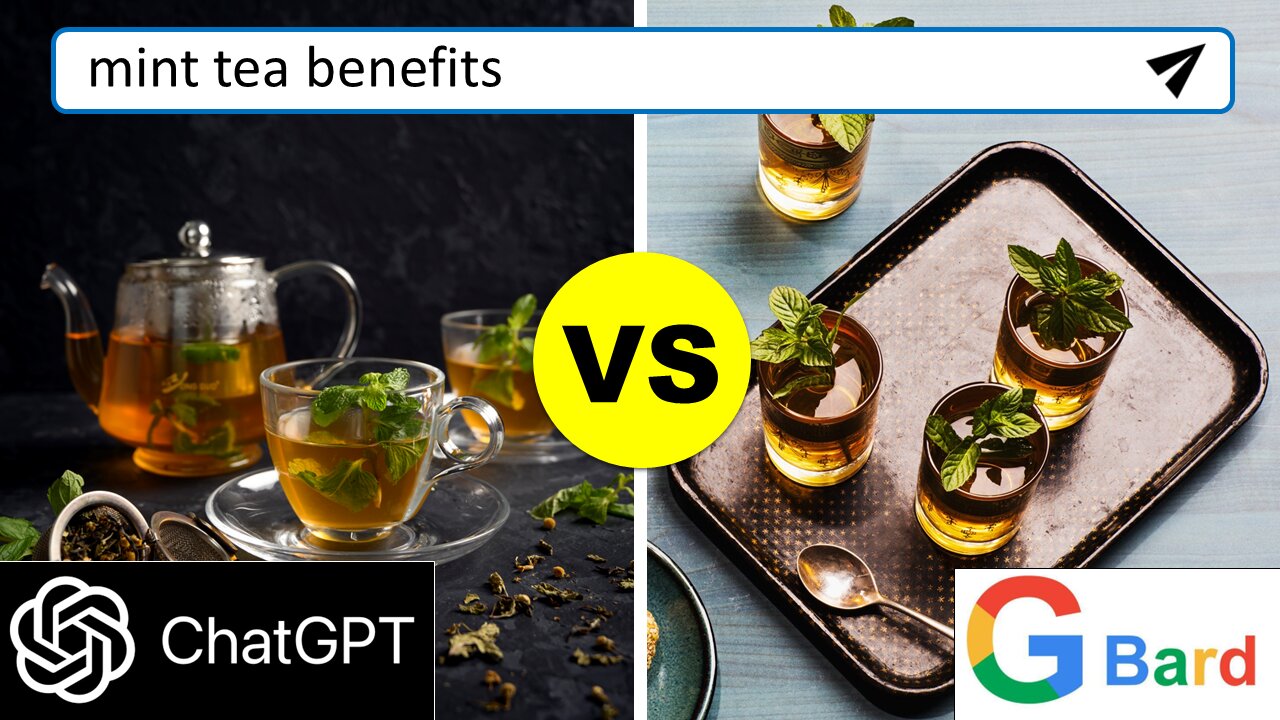 ChatGPT vs Google Bard: Mint Tea Benefits (Poem)