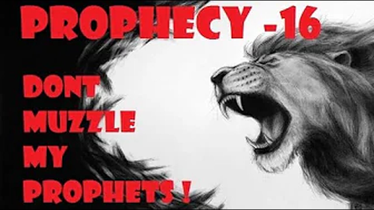 Amightywind Prophecy 16 - Don't Muzzle MY Prophets! "When they attack MY Prophets, they are attacking ME. They are jabbing a finger in MY eye." (Some older videos like this, to read expand screen, especially on Computer to get best results)