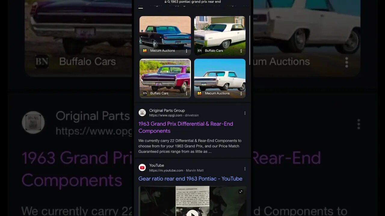 When you’re YouTube video is the #3 result on Google search! #pontiac #shorts