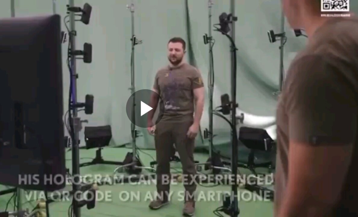 Zelensky sur FOND VERT (1/2)